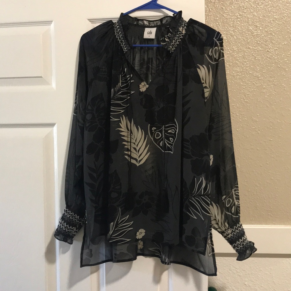 Cabi Floral Blouse